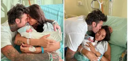 Fedez e Giulia Honegger genitori, le prime foto con il figlio Edoardo Lupo: &laquo;Una gioia cos&igrave; grande&raquo;.  La dolce dedica di Leone
