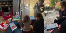 Claudio Santamaria, la nuova casa con Francesca Barra: il salone pieno di libri e giochi, il pianoforte, il terrazzo immerso nel verde
