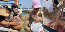 Giulia De Lellis e Tony Effe, la foto con la piccola Priscilla: &laquo;Siete il mio mondo&raquo;. Ma il luogo di vacanza &egrave; un mistero