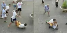 Grumo Nevano, il video dei ragazzini che prendono a calci e pugni in faccia anziano durante una rissa. 18enne indagato per tentato omicidio volontario