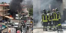 Incendio a Calvizzano, alta colonna di fumo visibile in provincia di Napoli: vigili del fuoco sul posto