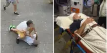 Colpito con un calcio in faccia d: Franco Longino torna a casa, &egrave; fuori pericolo. Tensione tra i residenti e la gang dell'aggressione