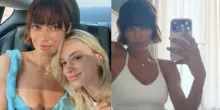 Elodie, il nuovo look sorprende tutti: french bob e frangia piena. Il selfie con Franceska Nuredini divide i fan sui social
