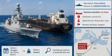 Nave militare italiana abborda e ferma una petroliera della "flotta ombra" russa: controlli al largo di Pantelleria