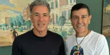 A Careca il calco del piede sinistro di Maradona