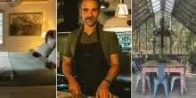 Luca Calvani, il casale in Toscana: la cucina rustica, la camera da letto con caminetto e la serra incantata