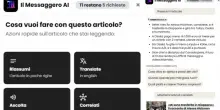 Il Messaggero AI, arriva l?assistente intelligente per leggere, ascoltare, tradurre e approfondire le notizie
