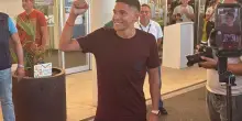 Molina &egrave; arrivato a Roma, l'accoglienza dei tifosi giallorossi a Ciampino. Ora Gasp aspetta Rodrigo Mora