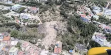 Campi Flegrei, in volo con l'elicottero della Guardia di Finanza sull'area della frana
