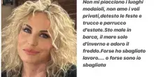 Antonella Clerici contro le vacanze da vip: &laquo;Detesto feste, voli privati e barche. Forse ho sbagliato lavoro o forse sono sbagliata io&raquo;