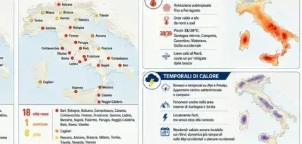 Temporali di calore, allerta meteo sull'Italia: ecco dove e quando, attesi forti rovesci