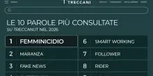 Femminicidio &egrave; la parola pi&ugrave; cercata su Treccani nel 2026, seguono "maranza" e "fake news": la lista