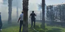 Stop ai treni Circum per un principio di incendio. L'intervento tempestivo della polizia municipale evita il peggio