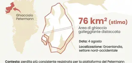 Un'isola di ghiaccio grande come Pantelleria si &egrave; appena staccata dalla Groenlandia (ed &egrave; una pessima notizia)