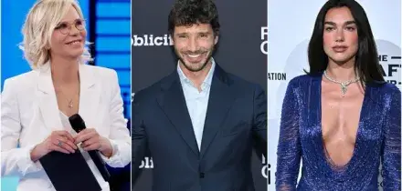 &laquo;Dua Lipa co-conduttrice di Sanremo 2027&raquo;: il colpo segreto di Stefano De Martino e il piano per Maria De Filippi