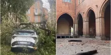 Tromba d?aria su Cremona, grandine e raffiche violentissime: crolli al Duomo e alla torre del Comune. Le immagini impressionanti