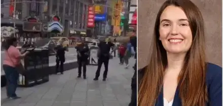 Orrore a Times Square, donna con due coltelli uccide (a caso) una 32enne: Erin Piacenti era ?la vicepresidente di Bank of America