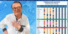 Meteo, Giuliacci: &laquo;Ciclone dall'Atlantico e crollo termico, temperature gi&ugrave; fino a 10 gradi. E arrivano eventi estremi&raquo;