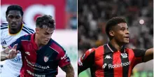 Cagliari-Lecce, Maldini segna e mostra la maglia di Kevin Carlos: ecco il motivo