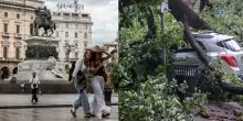 Maltempo, quando piove a Milano: allerta arancione per temporali forti e parchi chiusi
