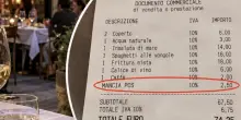 Scontrino ?pazzo? al ristorante: ?mancia pos? da 2,50 euro nella ricevuta post cena. &laquo;Nessuno l'ha autorizzata&raquo;