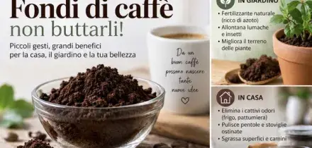 Fondi di caff&egrave;, non buttarli: come usarli tra bagno, frigorifero e tessuti. Il trucco per mani e pentole
