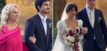 Andrea Dianetti e Miriam Milani, matrimonio da sogno: gli abiti, il bacio e gli invitati vip. C'&egrave; Edoardo Tavassi, grande assente Diana Del Bufalo