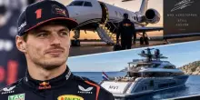 Max Verstappen rinnova a 100 milioni l'anno, la vita nel lusso: dal jet privato allo yacht di 33 metri e un garage da sogno con una... Renault Clio
