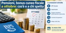 Pensioni, bonus cuneo fiscale a ottobre: cos'&egrave;, quanto vale e a chi spetta