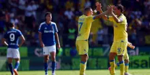 Frosinone-Como 2-0, le pagelle: Palmisani (9) strepitoso, Cal&ograve; (7,5) primo gol in Serie A, Baturina (5) spento, Kvernadze (8)