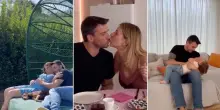 Damiano Carrara, la casa a Lucca: l'open space con salone e cucina total white, il nido fiabesco di Dafne e la seduta "avvolgente" in giardino