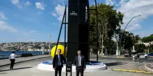 America's Cup, sopralluogo sul lungomare: Fico e Manfredi incontrano i bagnanti