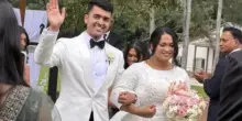 Si sposano e partono in elicottero per la festa di nozze, dopo 5 minuti precipitano: lui muore, lei sotto il corpo del marito per ore