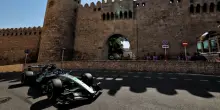 GP dell'Azerbaijan, libere 1: comanda la Mercedes di Russell, Antonelli fermato da un problema tecnico