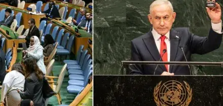 Netanyahu, lo scontro all?Onu: &laquo;Chi lascia l?aula &egrave; un codardo. Mamdani antisemita&raquo;