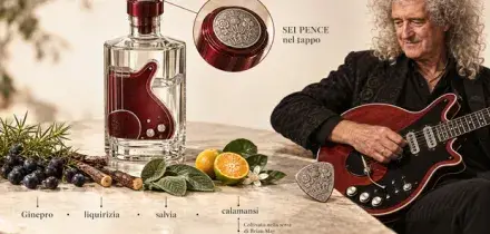 Brian May trasforma la leggendaria Red Special in un gin: il dettaglio &egrave; nascosto nel tappo
