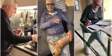 Giorgio Panariello, la villa sul fiume in Toscana: la veranda in cotto, il salone neutro, l'affaccio sul verde e la cucina moderna