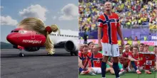 Haaland fa causa alla compagnia aerea Norwegian Air Shuttle per la campagna pubblicitaria sulla coda di cavallo durante i Mondiali 2026