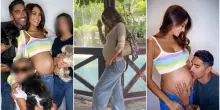 Giorgia Palmas incinta a 44 anni: &laquo;Non fatevi rubare la speranza e i sogni&raquo;. Il terzo cesareo e la sorpresa della figlia: &laquo;Mamma, hai la pancia diversa&raquo;