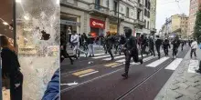 Guerriglia Milano, piccoli gruppi e mini-blitz per devastare tutto: la strategia e la fuga dei ragazzi (anche minorenni) vestiti di nero