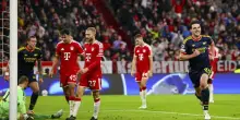 Bayern Monaco-Arsenal 2-2, le pagelle: Kane (8) da pallone d'oro, Raya (6,5) si supera, Rice (7) trova il pareggio