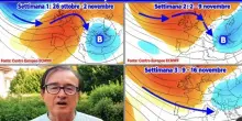 Meteo Giuliacci: &laquo;Ciclone freddo sull'Italia con piogge e crollo delle temperature nelle prossime tre settimane&raquo;, allerta maltempo. Le regioni pi&ugrave; a rischio