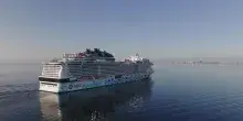 La Msc Euribia sta uscendo dallo stretto di Hormuz