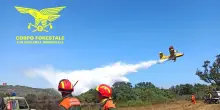 500 ettari in fumo in Sardegna, spegnimento ancora in corso