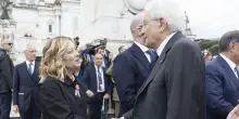 Meloni marted&igrave; all'Altare della Patria e in serata all'evento "Volti della Repubblica"