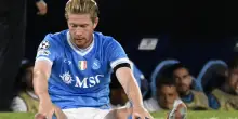 Tegola per il Napoli capolista, De Bruyne ko per 3 mesi