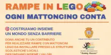 Rampe per disabili nelle scuole costruite con i mattoncini Lego