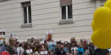 Nel quartiere ebraico di Roma manifestazione per ritorno ostaggi