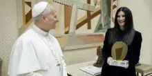 Laura Pausini incontra Papa Leone XIV