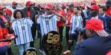 L'Argentina si allena con l'Angola, Messi e Lautaro in gol